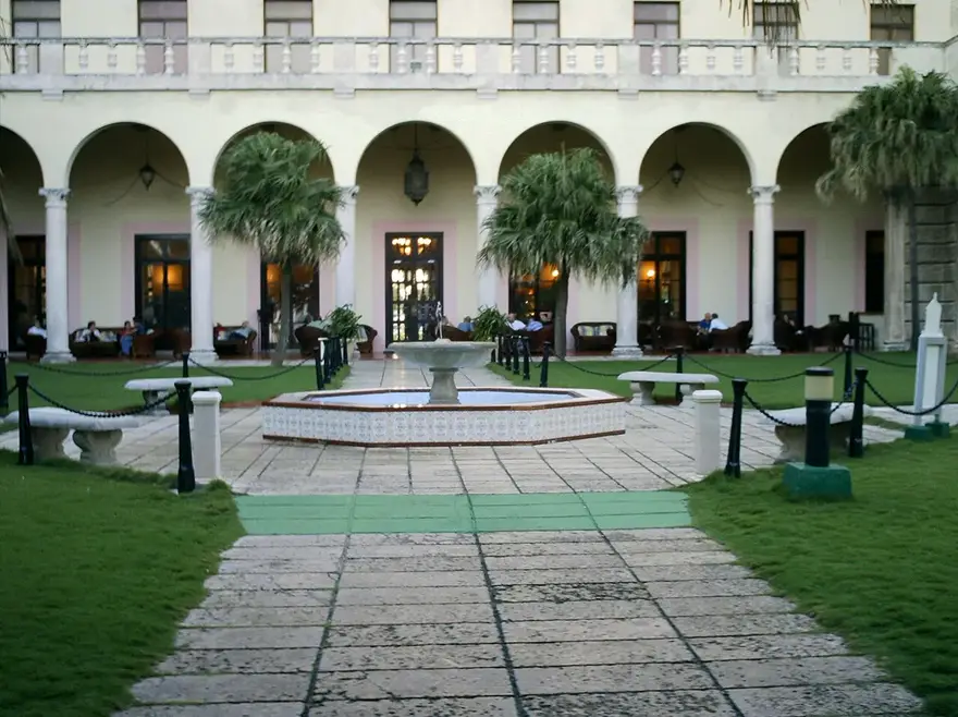 The garden of the Hotel Nacional de Cuba